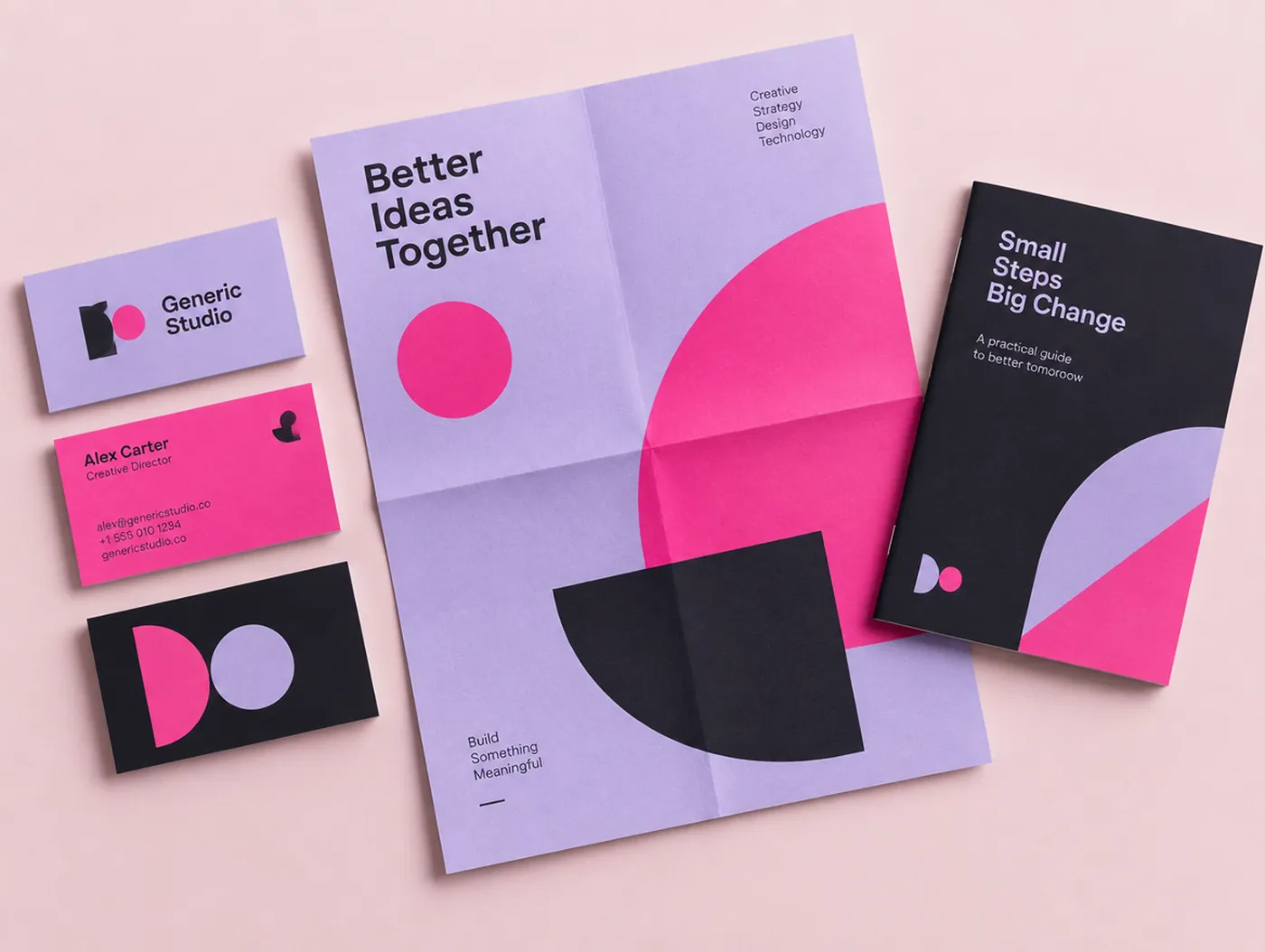 Printed brand collateral fanned out